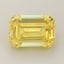 4.00 Ct. Fancy Vivid Yellow Emerald Lab Grown Diamond