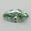 1.62 Ct. Fancy Vivid Green Marquise Lab Grown Diamond