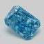 4.03 Ct. Fancy Vivid Blue Radiant Lab Grown Diamond
