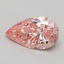 0.52 Ct. Fancy Vivid Pink Pear Lab Grown Diamond
