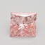 3.00 Ct. Fancy Vivid Pink Princess Lab Grown Diamond