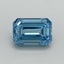 1.01 Ct. Fancy Vivid Blue Emerald Lab Grown Diamond