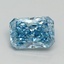 1.70 Ct. Fancy Vivid Blue Radiant Lab Grown Diamond