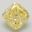 3.56 Ct. Fancy Yellow Cushion Lab Grown Diamond