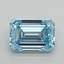1.51 Ct. Fancy Vivid Blue Emerald Lab Grown Diamond