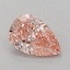 1.00 Ct. Fancy Vivid Pink Pear Lab Grown Diamond