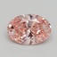 2.01 Ct. Fancy Intense Pink Oval Lab Grown Diamond