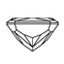 3.21 Carat Radiant Diamond small side view with measurements