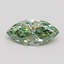 1.20 Ct. Fancy Vivid Green Marquise Lab Grown Diamond