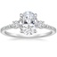 18K White Gold Lyra Three Stone Diamond Ring (1/4 ct. tw.), smalltop view