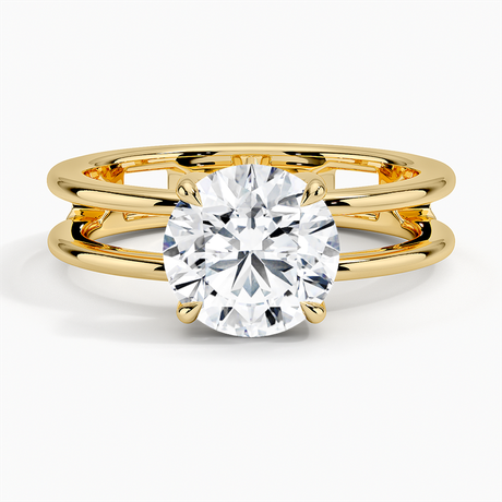 Double Band Engagement Ring - Aimee