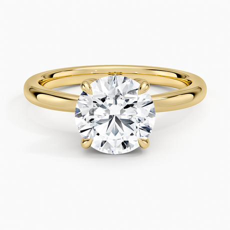 Petal 2mm Solitaire Engagement Ring