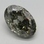 2.51 Ct. Fancy Gray Green Oval Lab Grown Diamond