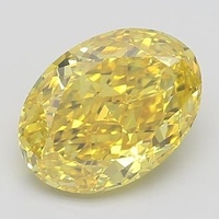 4.04 Ct. Fancy Intense Brownish Yellow Oval Lab Grown Diamond