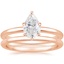 14KR Moissanite Esme Bridal Set, smalltop view