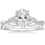 Platinum Garland Diamond Ring, smalltop view