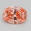 1.74 Ct. Fancy Vivid Pink Oval Lab Grown Diamond