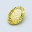 1.01 Ct. Fancy Vivid Yellow Oval Lab Grown Diamond