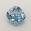 1.08 Ct. Fancy Vivid Blue Cushion Lab Grown Diamond