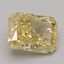 3.24 Ct. Fancy Vivid Yellow Radiant Lab Grown Diamond