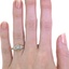 The Logan Ring, smallzoomed in top view on a hand
