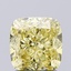 1.53 Ct. Fancy Intense  Yellow Cushion Lab Grown Diamond