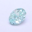 1.05 Ct. Fancy Vivid Greenish Blue Oval Lab Grown Diamond