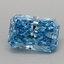 0.55 Ct. Fancy Vivid Blue Radiant Lab Grown Diamond