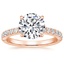 14K Rose Gold Heritage Diamond Ring (1/3 ct. tw.), smalltop view