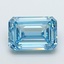 5.63 Ct. Fancy Vivid  Blue Emerald Lab Grown Diamond