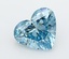 2.01 Ct. Fancy Vivid  Blue Heart Lab Grown Diamond