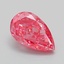 1.04 Ct. Fancy Vivid Pink Pear Lab Grown Diamond