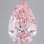 5.38 Ct. Fancy Vivid Pink Pear Lab Grown Diamond