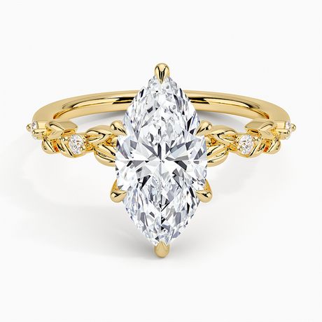 Leaves and Buds Diamond Ring