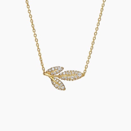 Jane Goodall Pavé Olive Branch Lab Diamond Pendant