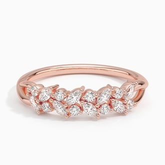 Jardiniere Lab Diamond Ring in 14K Rose Gold