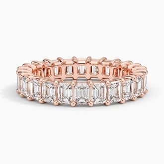 Emerald Eternity Diamond Ring (3 ct. tw.) in 14K Rose Gold