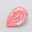 5.17 Ct. Fancy Vivid  Pink Pear Lab Grown Diamond
