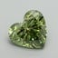 9.13 Ct. Fancy Vivid Green Heart Lab Grown Diamond
