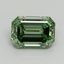 0.94 Ct. Fancy Vivid Green Emerald Lab Grown Diamond