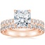 14K Rose Gold Olympia Diamond Ring with Luxe Sienna Diamond Ring (5/8 ct. tw.)