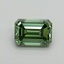 0.92 Ct. Fancy Vivid Pacific Green Emerald Lab Grown Diamond