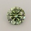 0.68 Ct. Fancy Vivid  Green Round Lab Grown Diamond