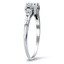 The Adline Ring, smalltop view on a hand