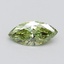 1.12 Ct. Fancy Vivid Green Marquise Lab Grown Diamond