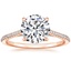 14K Rose Gold Luxe Dawn Diamond Ring, smalltop view