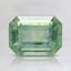7.6x5.7mm Unheated Green Emerald Montana Sapphire