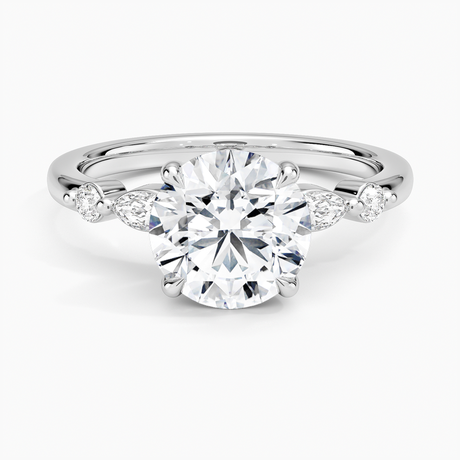 Marquise and Round Diamond Ring