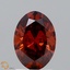 1.55 Ct. Fancy Deep Orange Oval Lab Grown Diamond