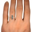 The Kei Ring, smallzoomed in top view on a hand